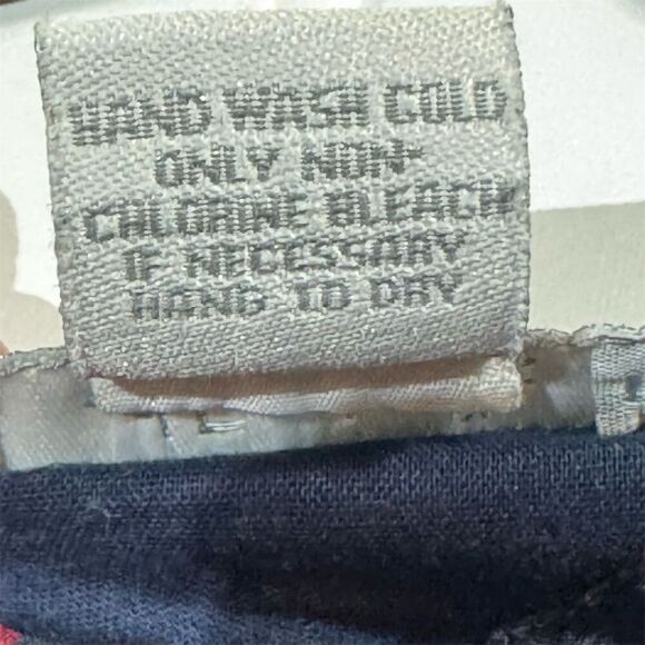 VTG dELiA*s Floral Midi Dress 90s Y2K Puff Sleeve Flare Navy Red S Ruched Waist - Picture 8 of 9